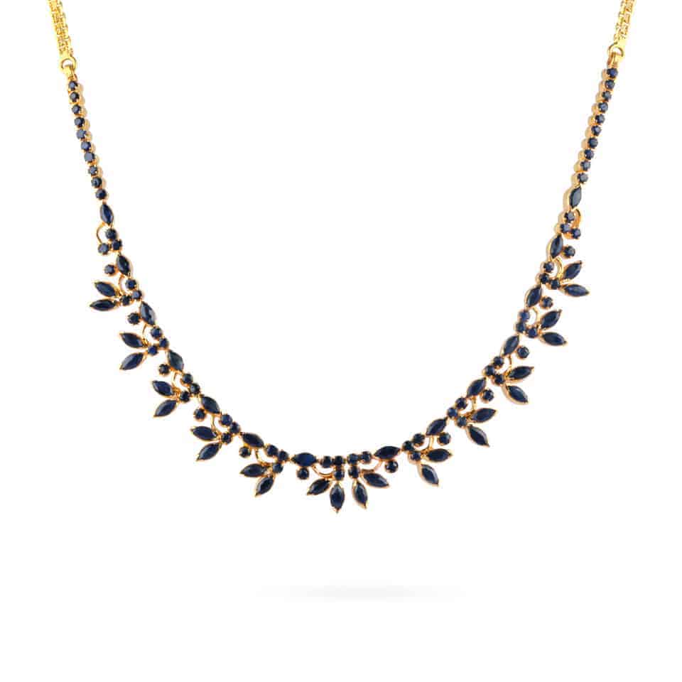 22ct Gold Sapphire Necklace 2500.00 SKU 8268