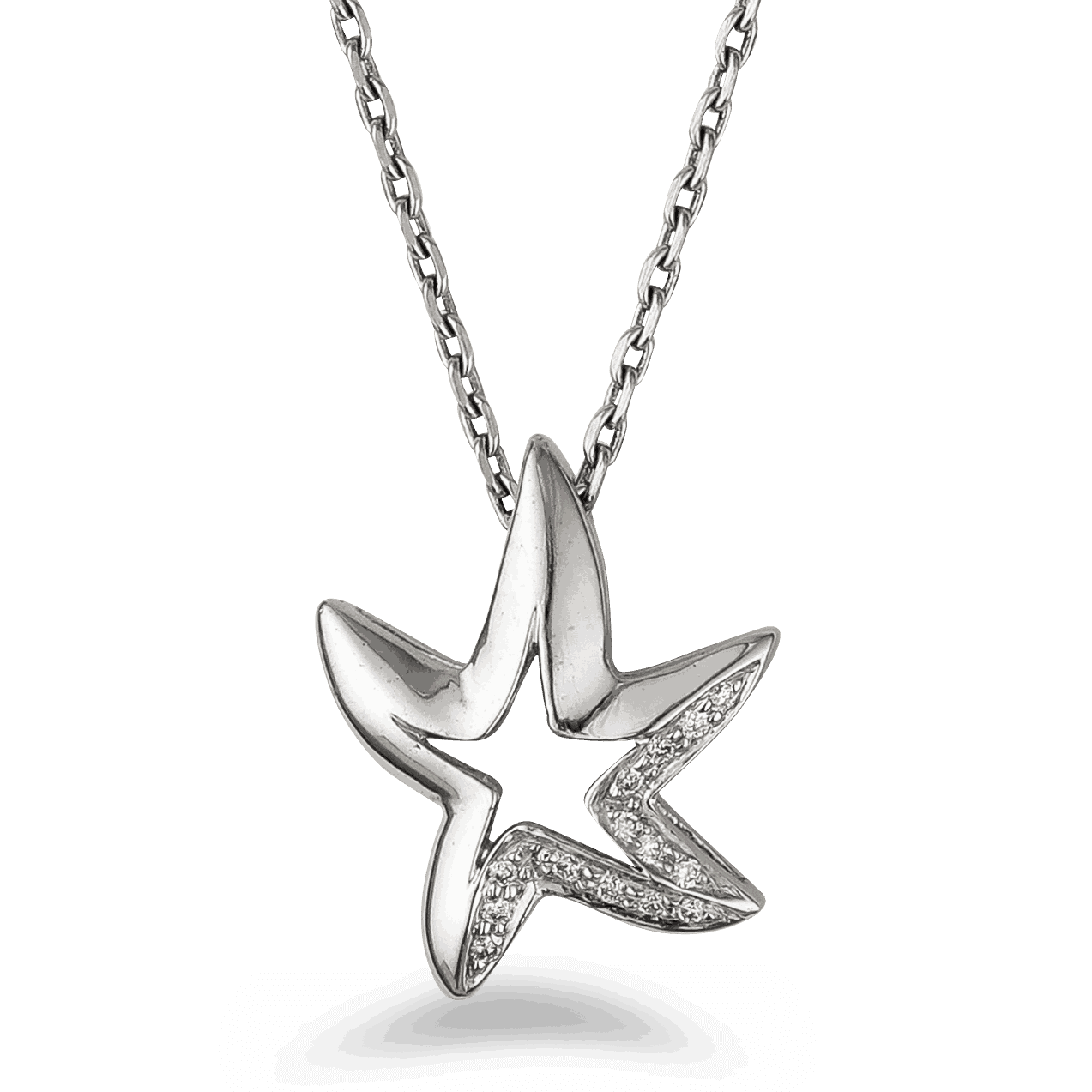 Platinum Diamond Venus Necklace 15941 - Platinum Diamond Venus Necklace
