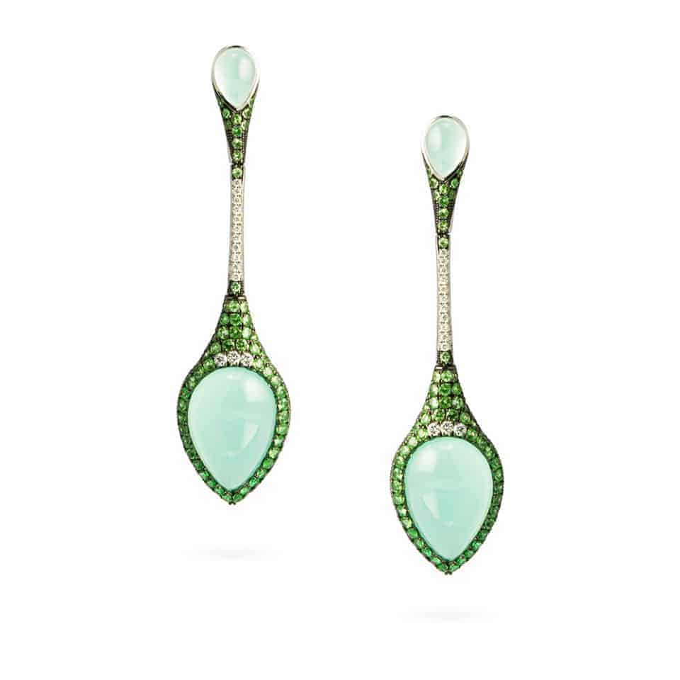18ct Gold Cocktail Earrings 20913 - 18ct Gold Cocktail Earrings
