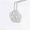 18ct White Gold Floweret Diamond Pendant