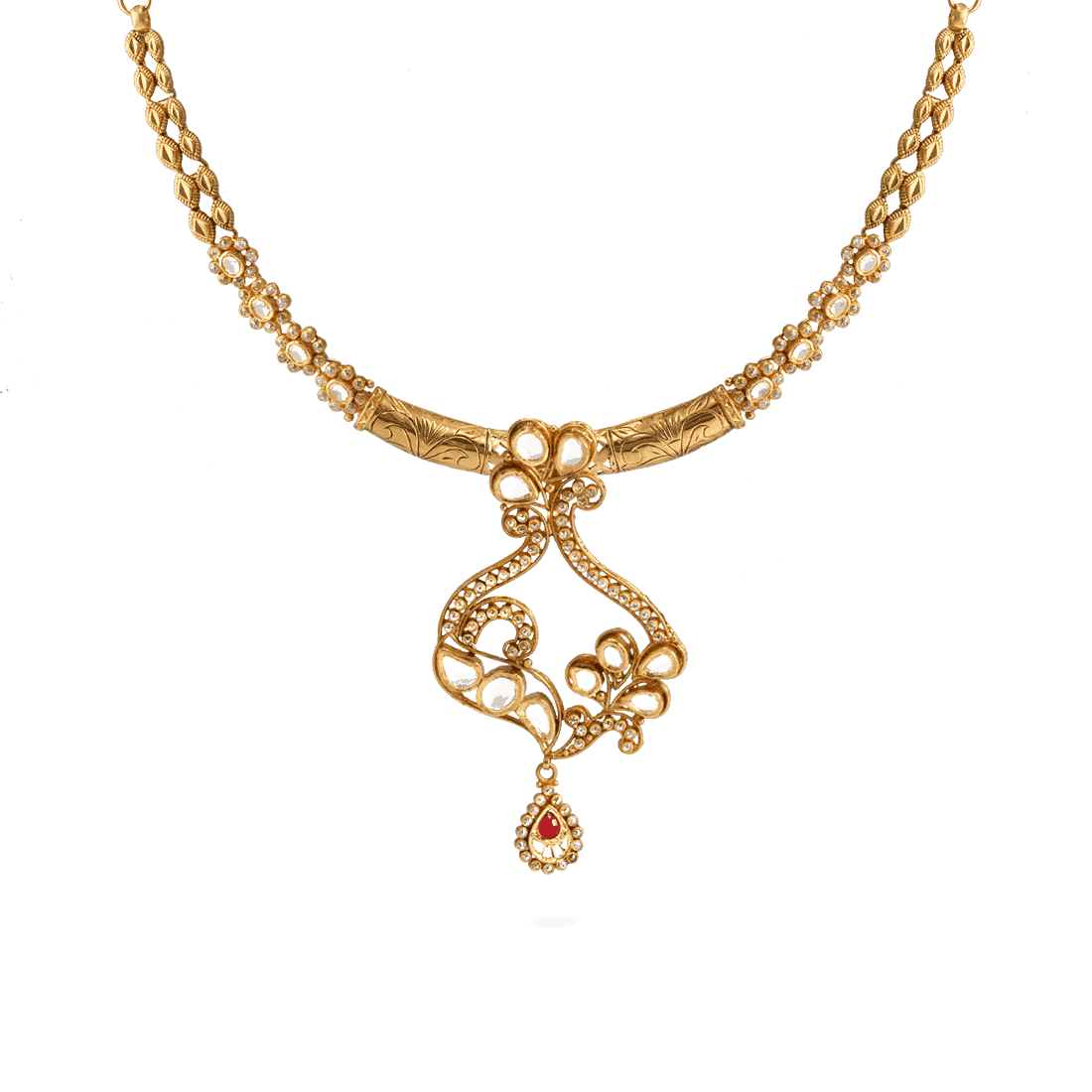 22ct Gold Ruby Jardin Pendant 23091 - 22ct Gold Ruby Jardin Pendant