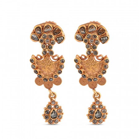 Anusha 22ct Uncut Polki Diamond Earrings