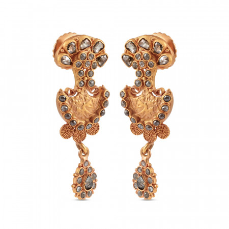 Anusha 22ct Uncut Polki Diamond Earrings