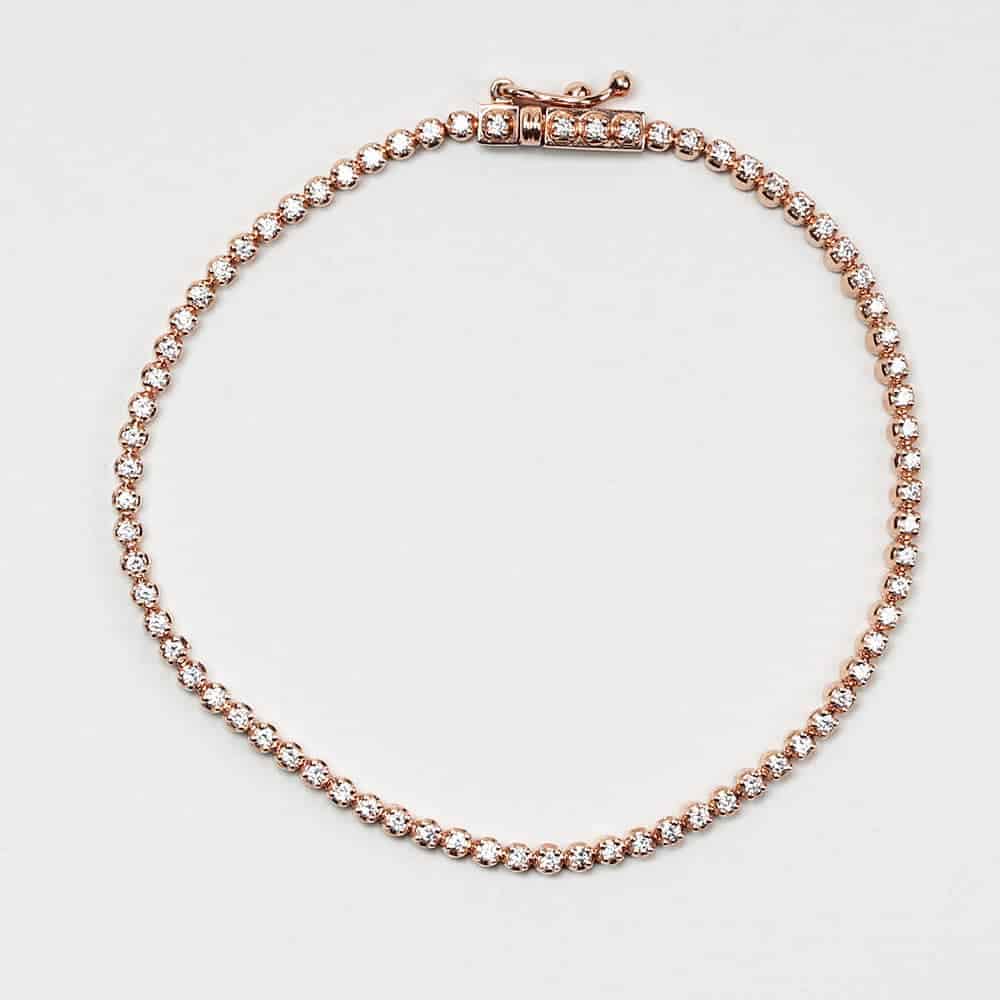 Rose Gold Diamond Bracelet 26046 - Rose Gold Diamond Bracelet
