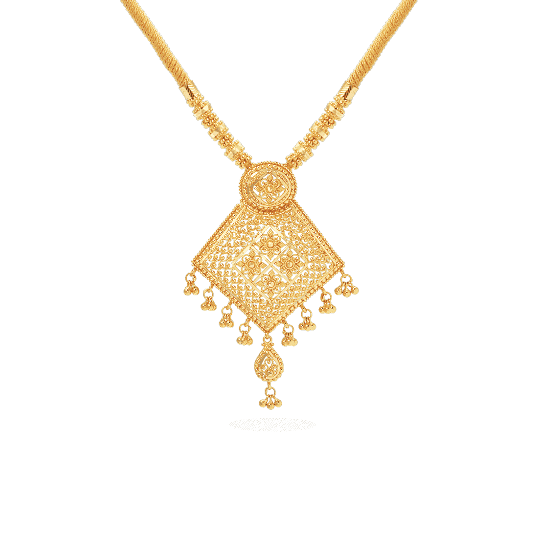 Jali 22ct Gold Filigree Necklace 22498 - Jali 22ct Gold Filigree Necklace