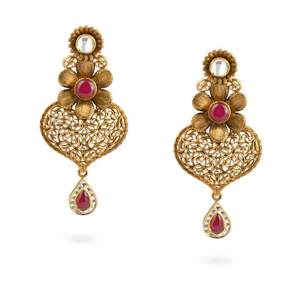 22ct Gold Earrings 21904 - 22ct Gold Earrings