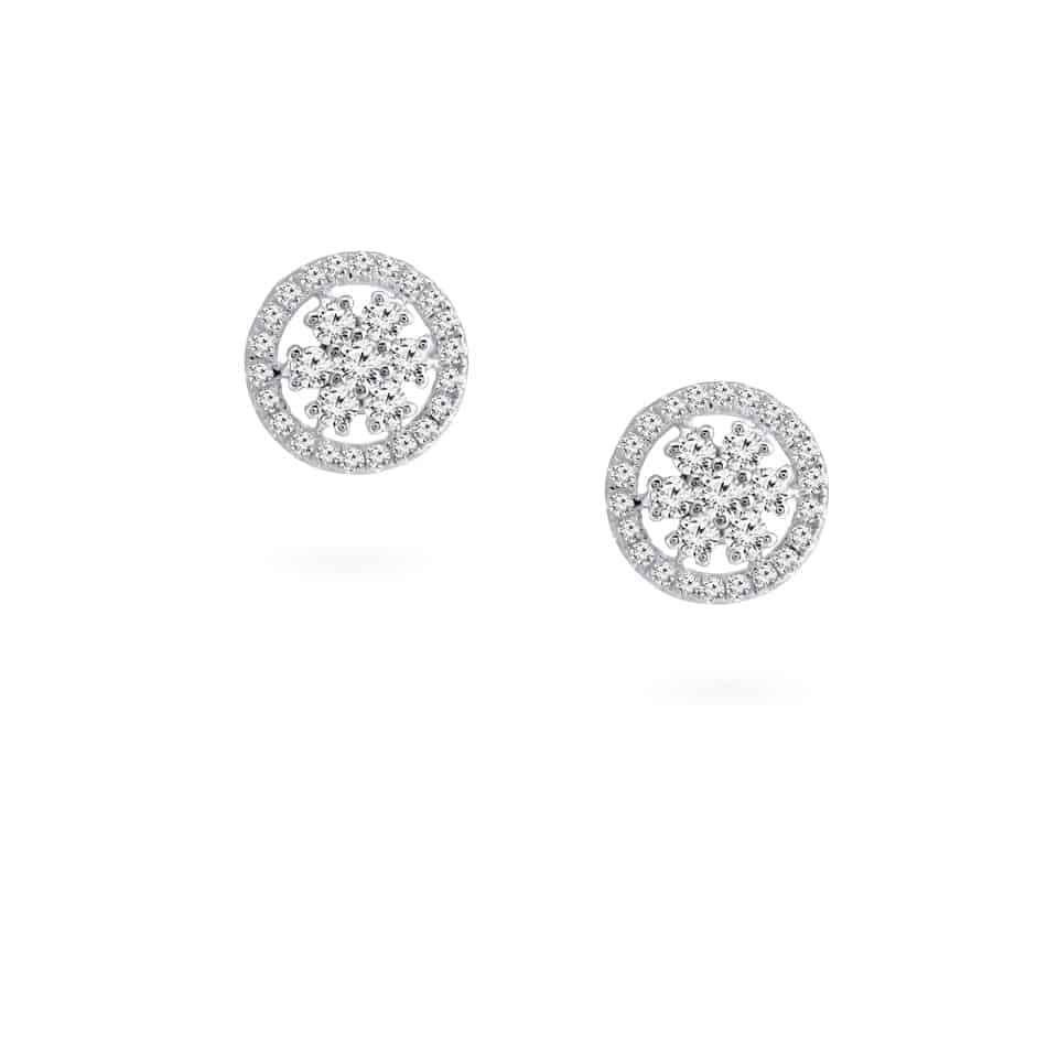 18ct White Gold Earrings 24278 - 18ct White Gold Earrings