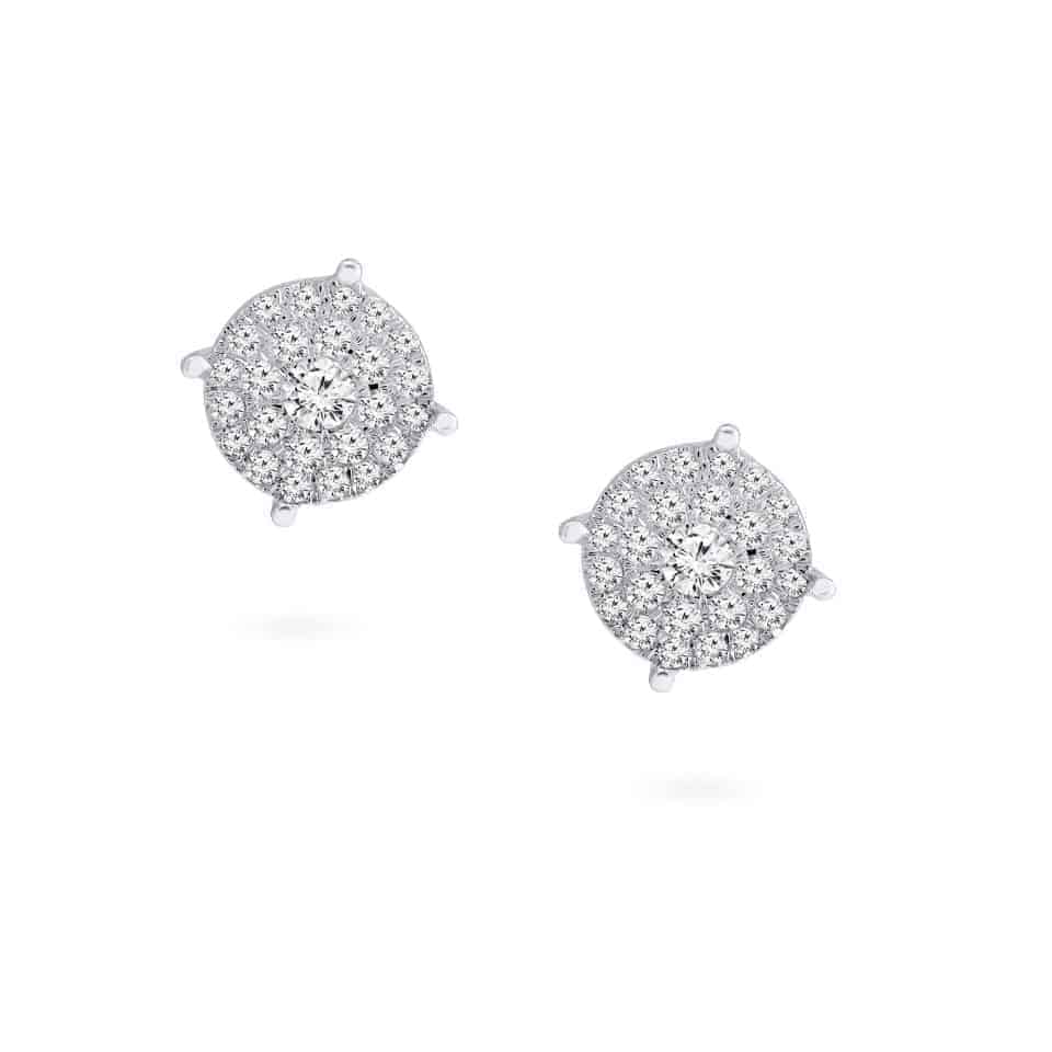 18ct White Gold Earrings 24429 - 18ct White Gold Earrings