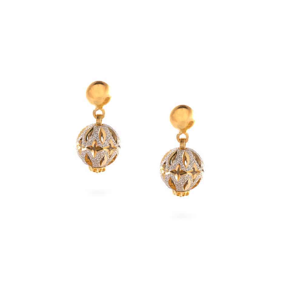 22ct Gold Sparkle Earrings 30403 - 22ct Gold Sparkle Earrings