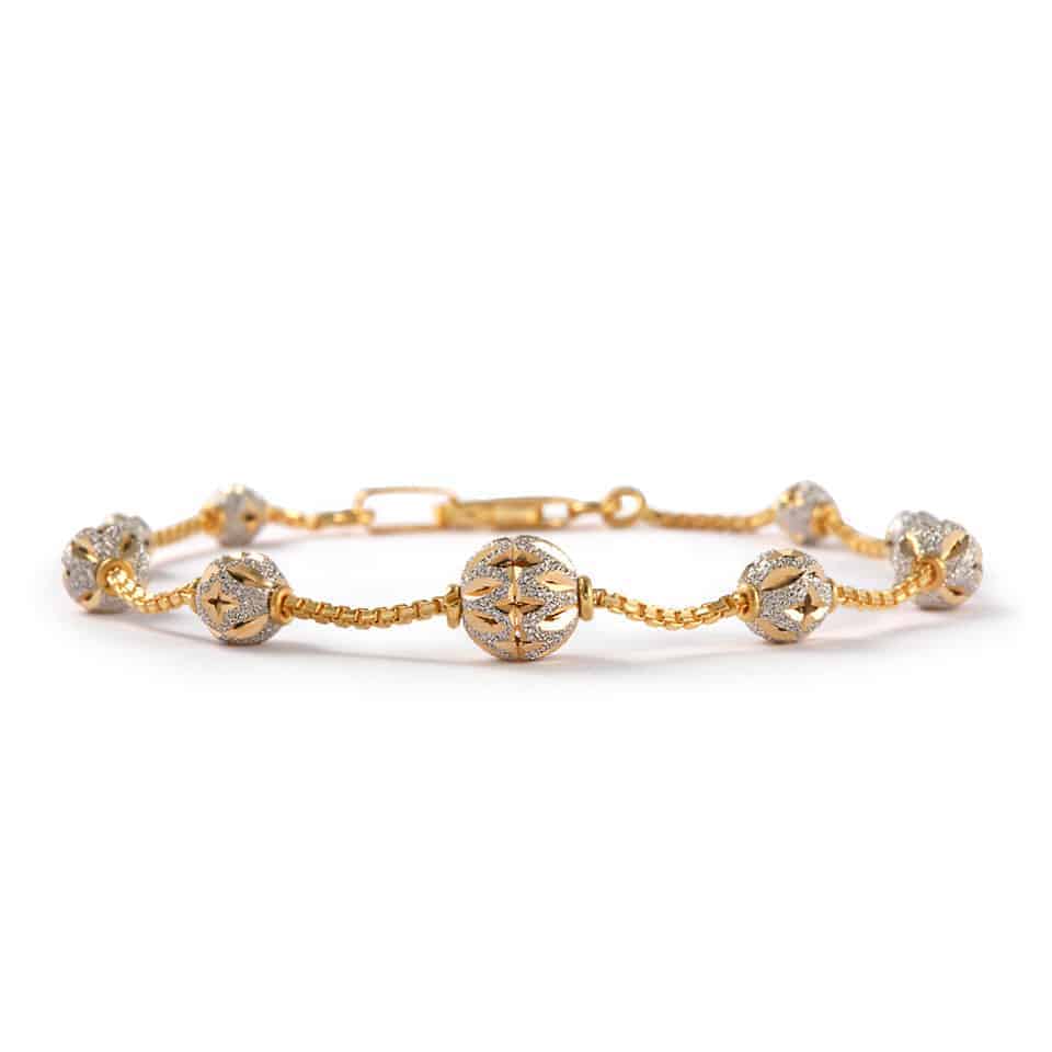 22ct Gold Sparkle Bracelet 30400 - 22ct Gold Sparkle Bracelet