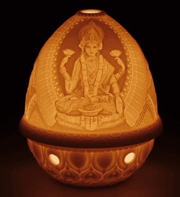 LITHOPHANE VOTIVE LIGHT -GODDESS LAKSHMI 1017339 - LITHOPHANE VOTIVE LIGHT -GODDESS LAKSHMI