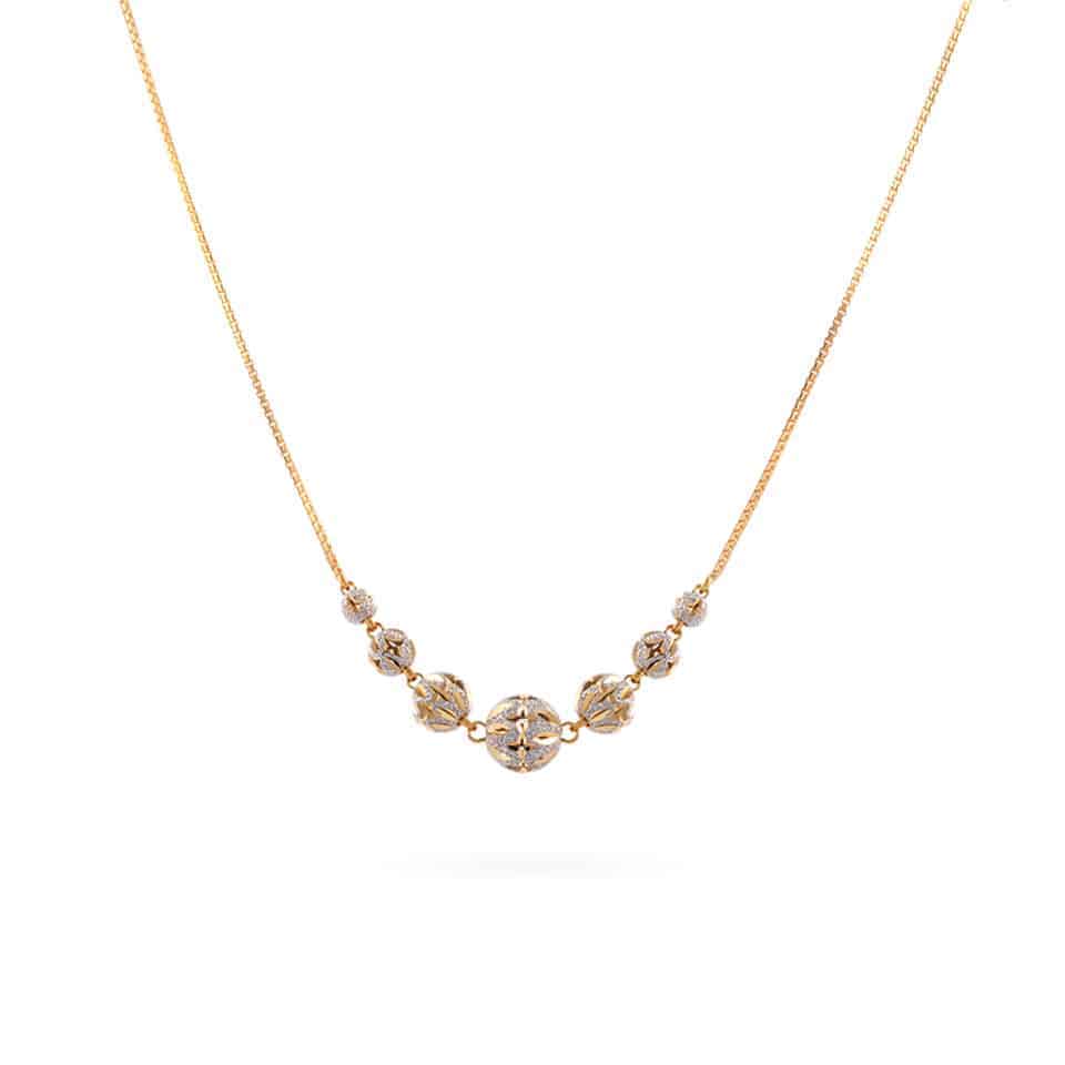 22ct Gold Sparkle Necklace 28601 - 22ct Gold Sparkle Necklace