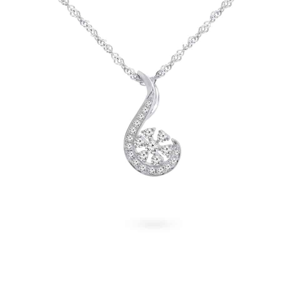 18ct White Gold Pendant 24275 - 18ct White Gold Pendant