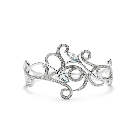 18ct Gold Wildflower Bangle | Floralia Collection