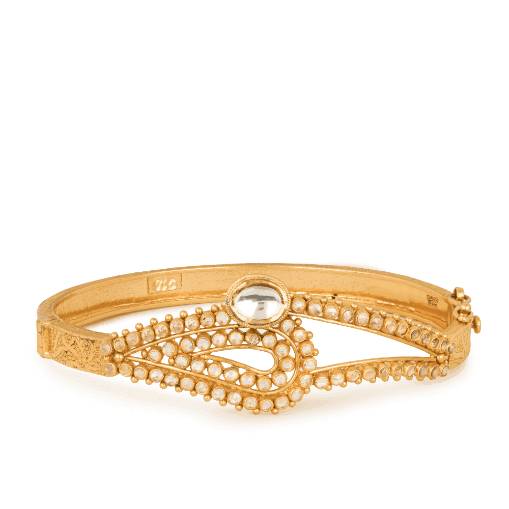 22ct Gold Dancing Ball Bangle 20690 - 22ct Gold Dancing Ball Bangle