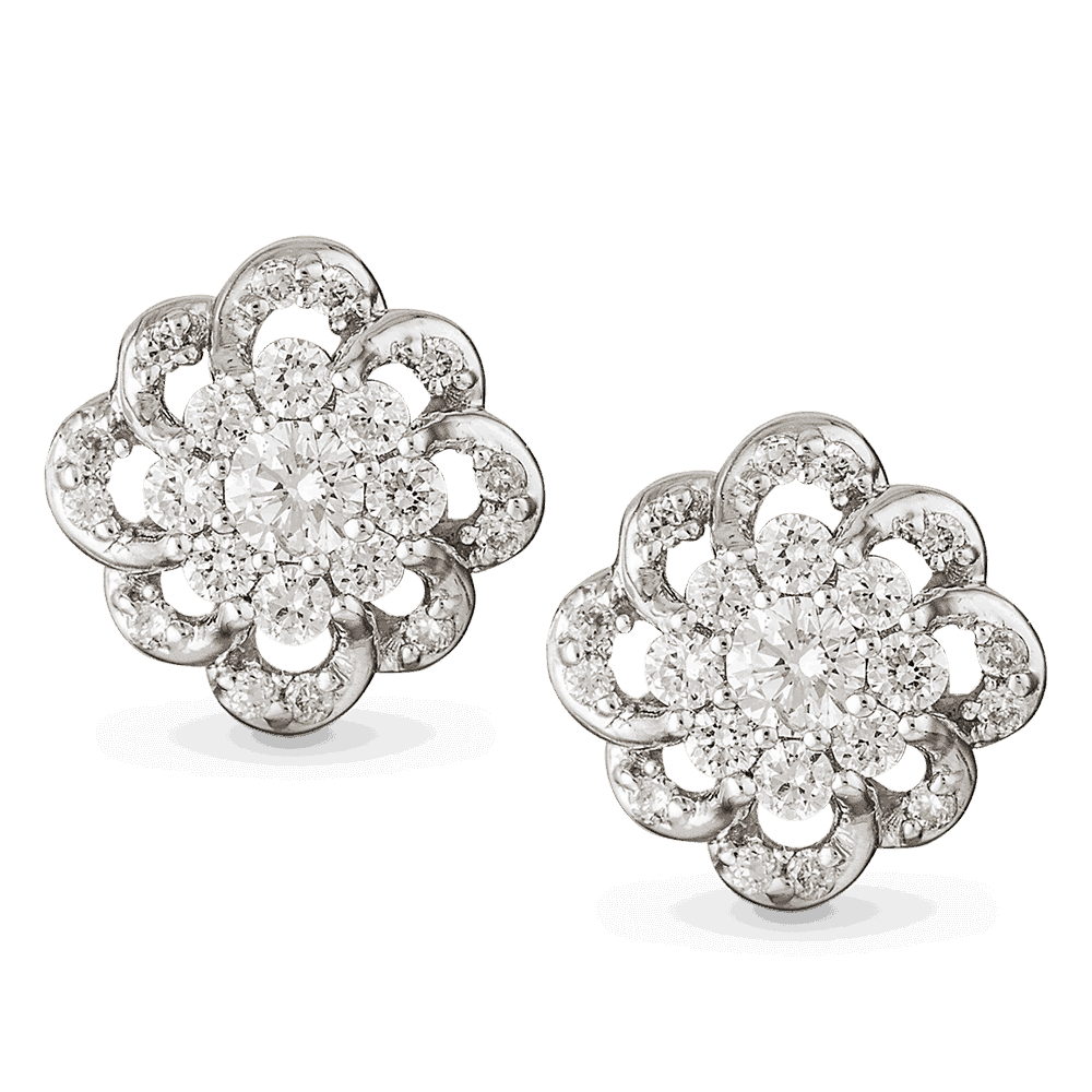 18ct Gold Diamond Earstuds 26988 - 18ct Gold Diamond Earstuds