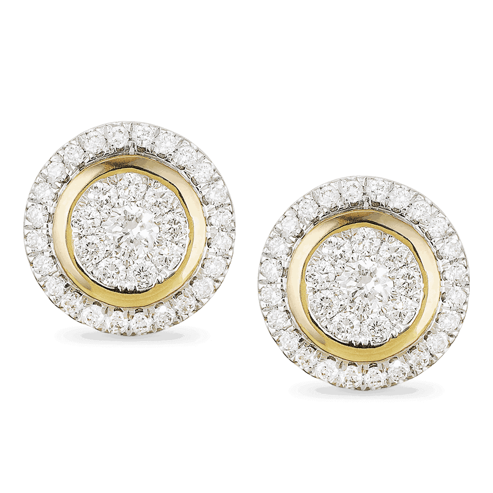 18ct Gold Diamond Earstuds 26988 - 18ct Gold Diamond Earstuds