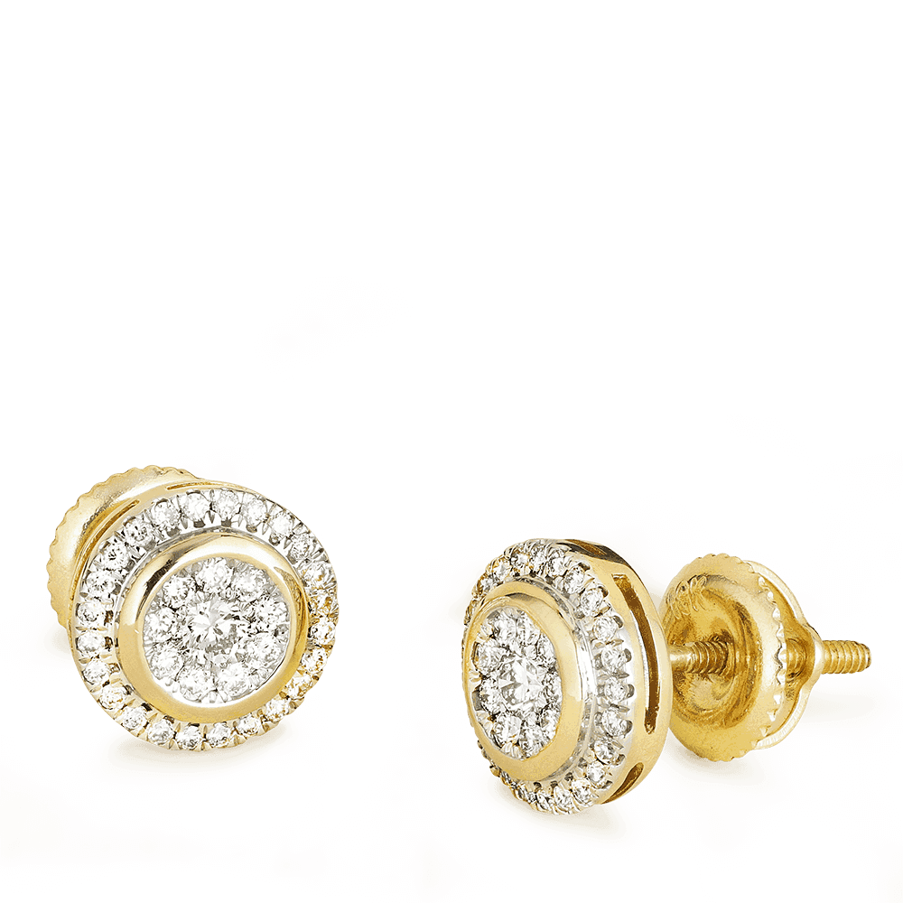 18ct Gold Diamond Earstuds 26988 - 18ct Gold Diamond Earstuds
