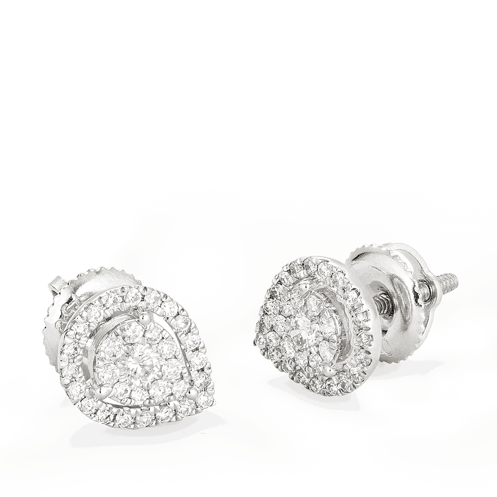 18ct Gold Diamond Earstuds 26988 - 18ct Gold Diamond Earstuds