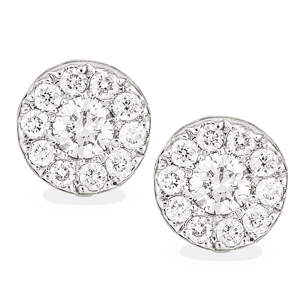 18ct Gold Diamond Earstuds 26988 - 18ct Gold Diamond Earstuds