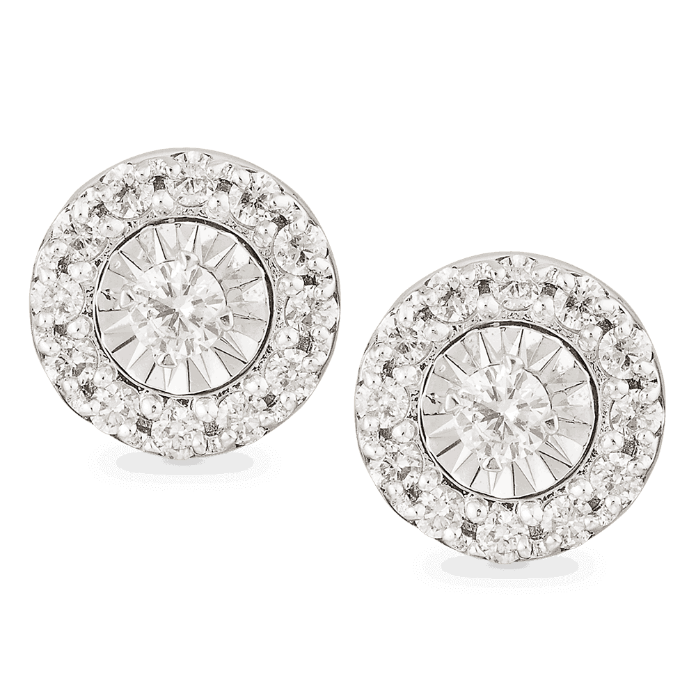 18ct Gold Diamond Earstuds 26988 - 18ct Gold Diamond Earstuds