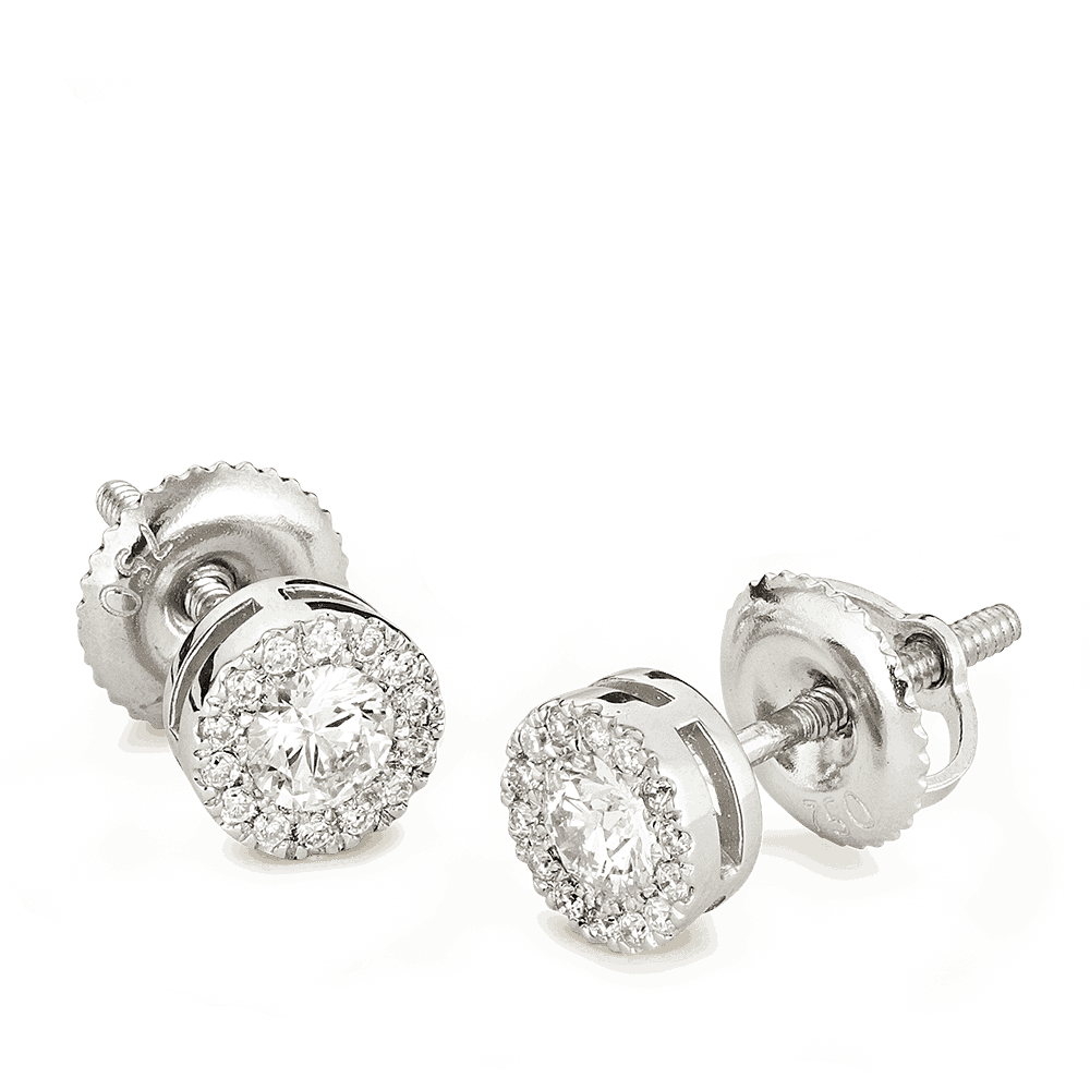 18ct Gold Diamond Earstuds 26988 - 18ct Gold Diamond Earstuds