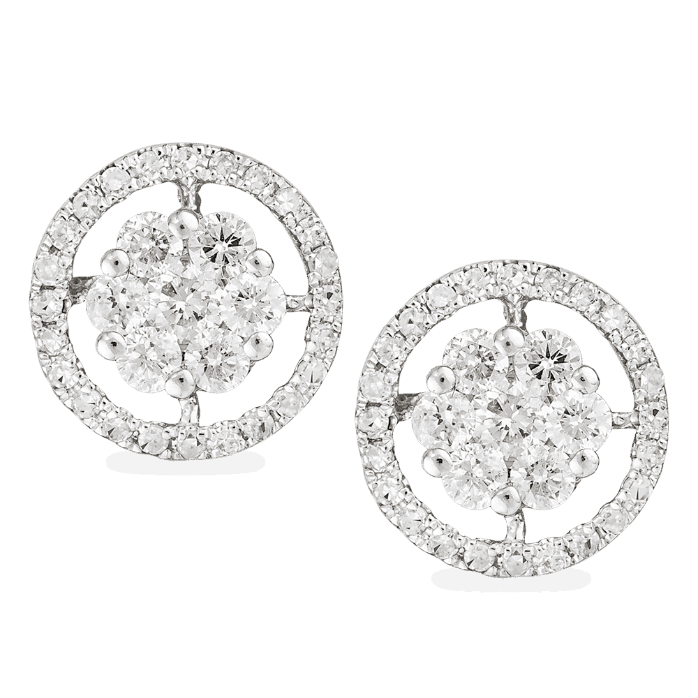18ct Gold Diamond Earstuds 26988 - 18ct Gold Diamond Earstuds