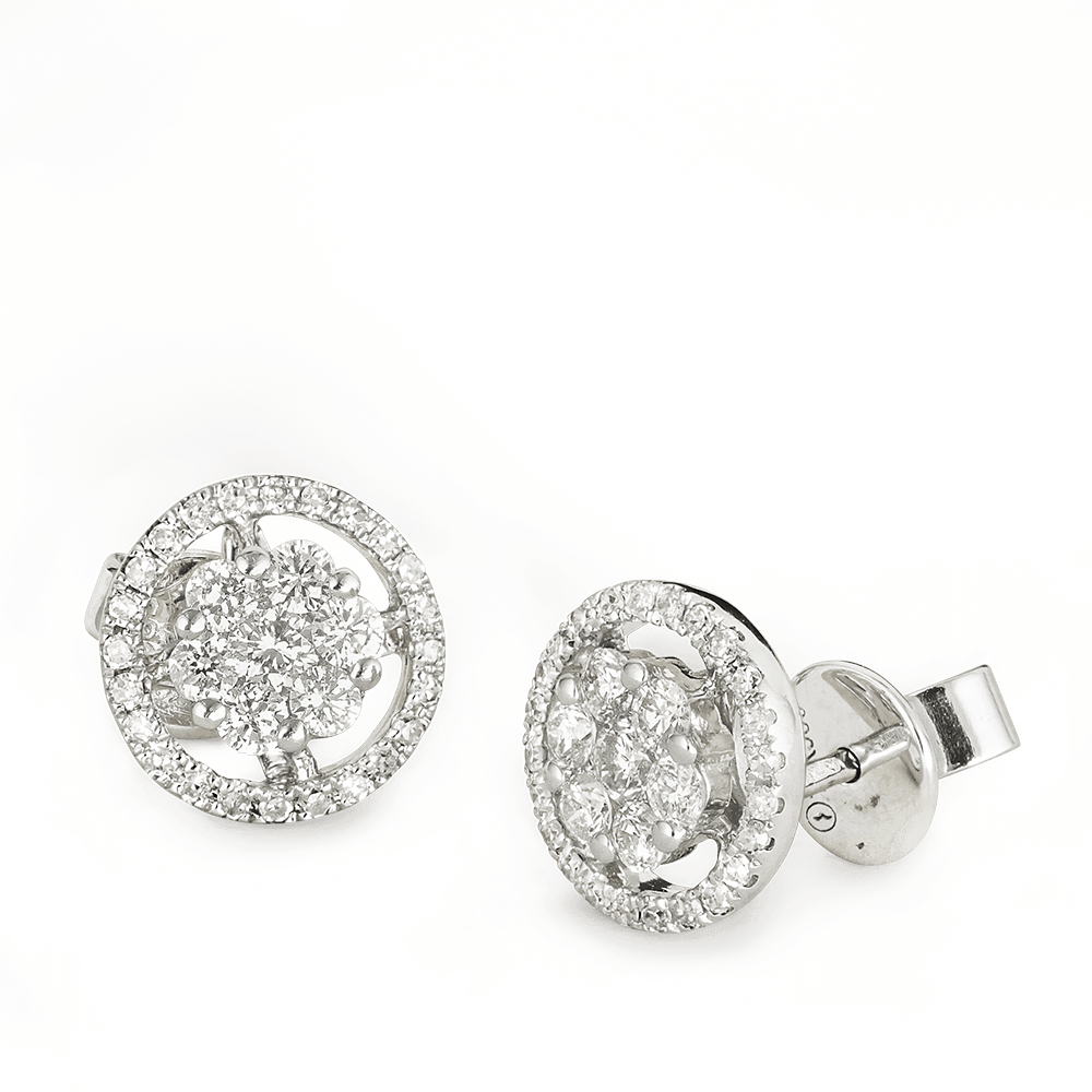 18ct Gold Diamond Earstuds 26988 - 18ct Gold Diamond Earstuds