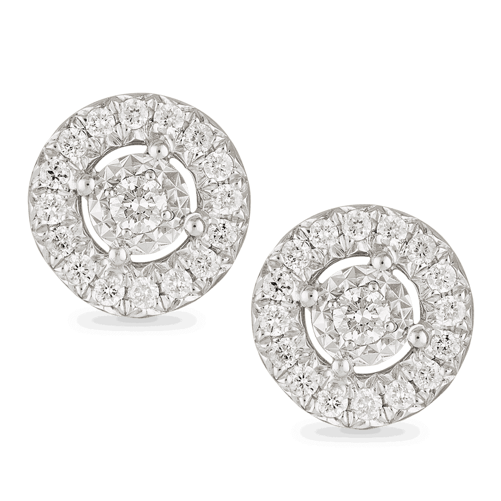 18ct Gold Diamond Earstuds 26988 - 18ct Gold Diamond Earstuds