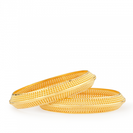 22ct Gold Kada Bangle | Jali Collection | Size 2.8
