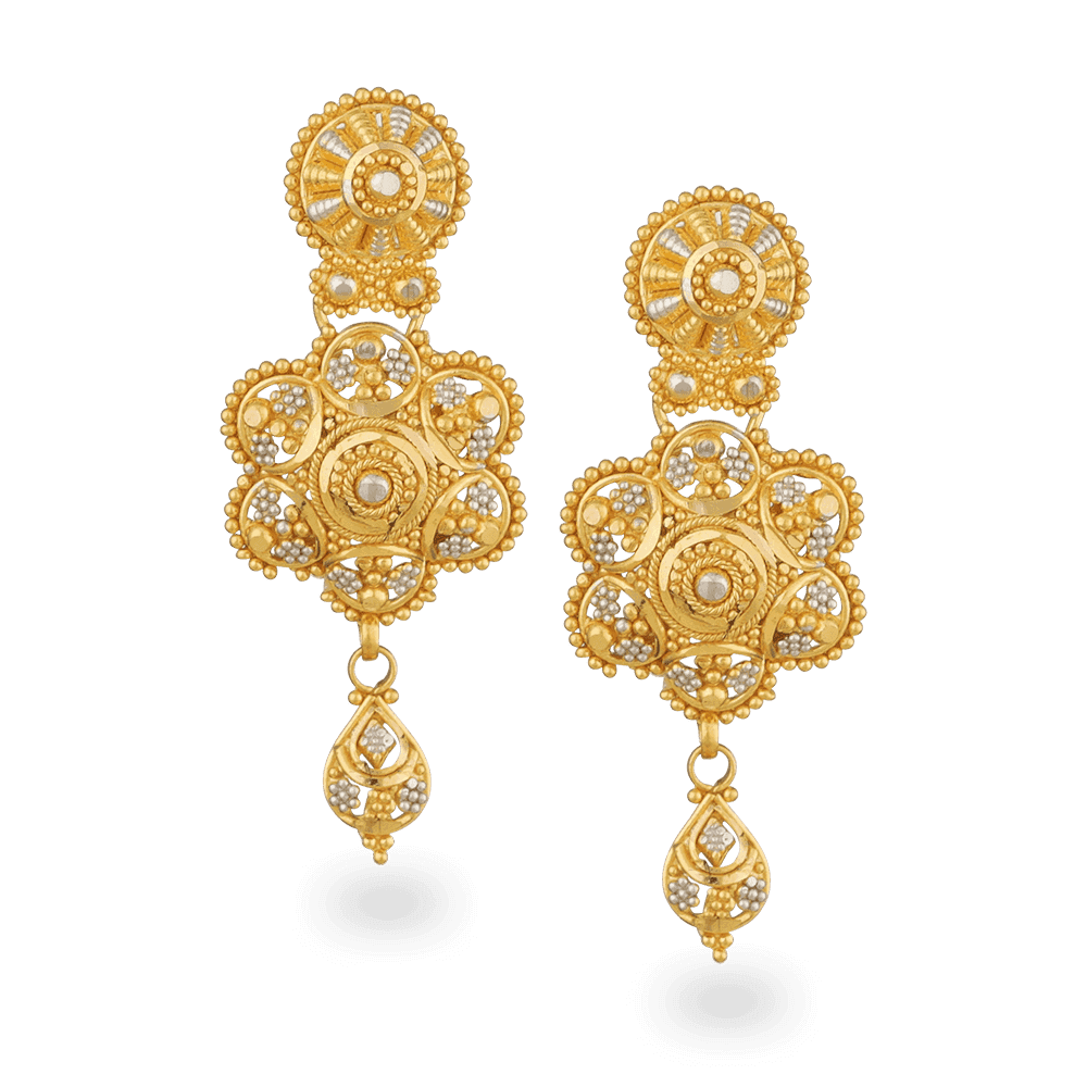 22ct gold discount earrings indian