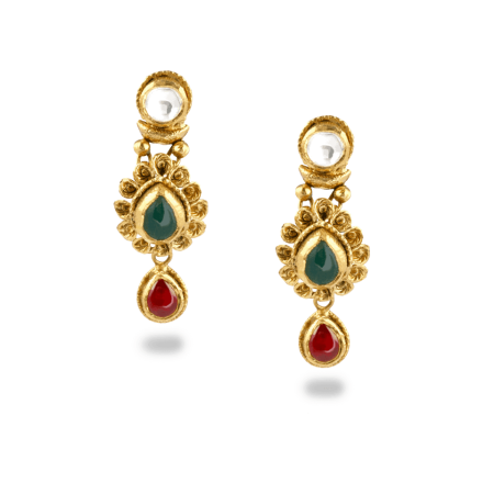 22ct Gold Kundan Necklace Set