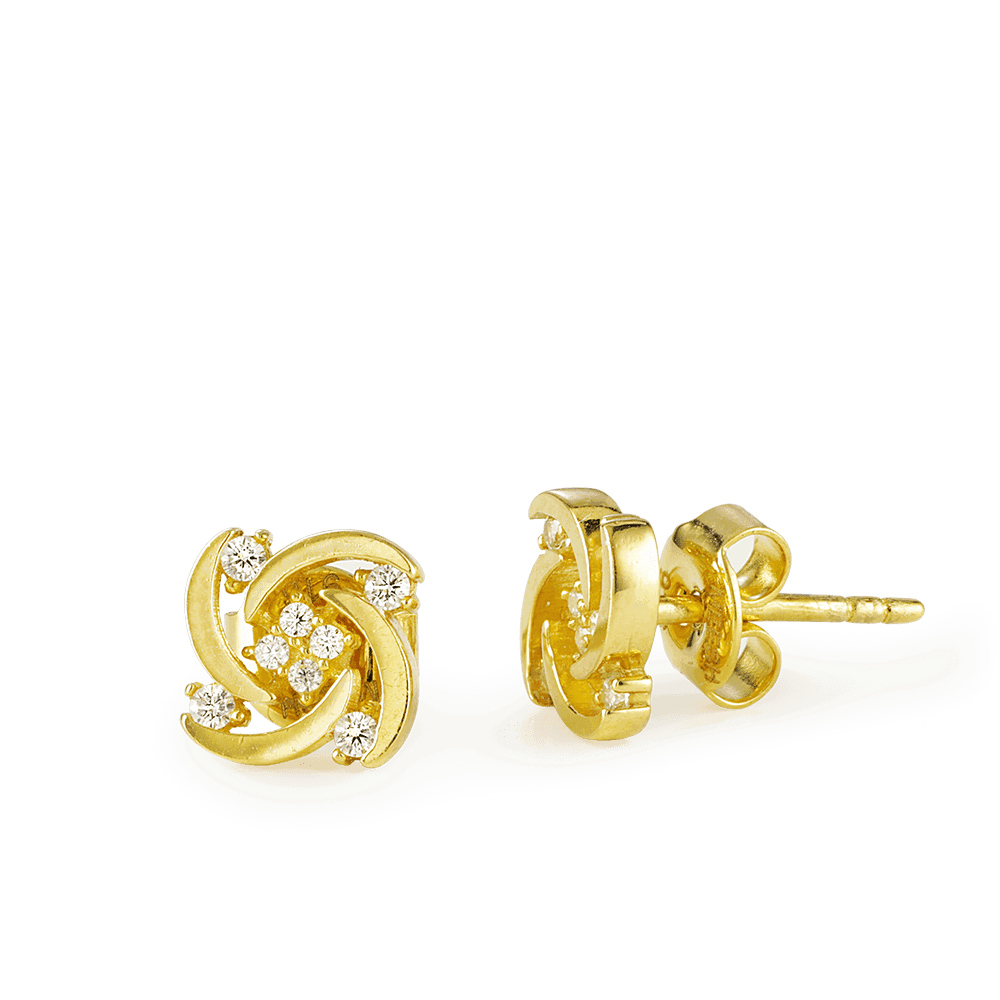 22ct Gold CZ Stud 26301 - 22ct Gold CZ Stud
