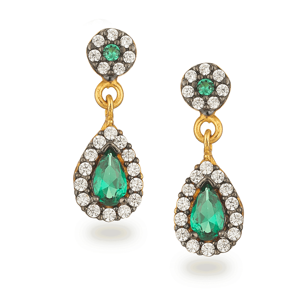 22ct Gold CZ Earrings 27038 - 22ct Gold CZ Earrings