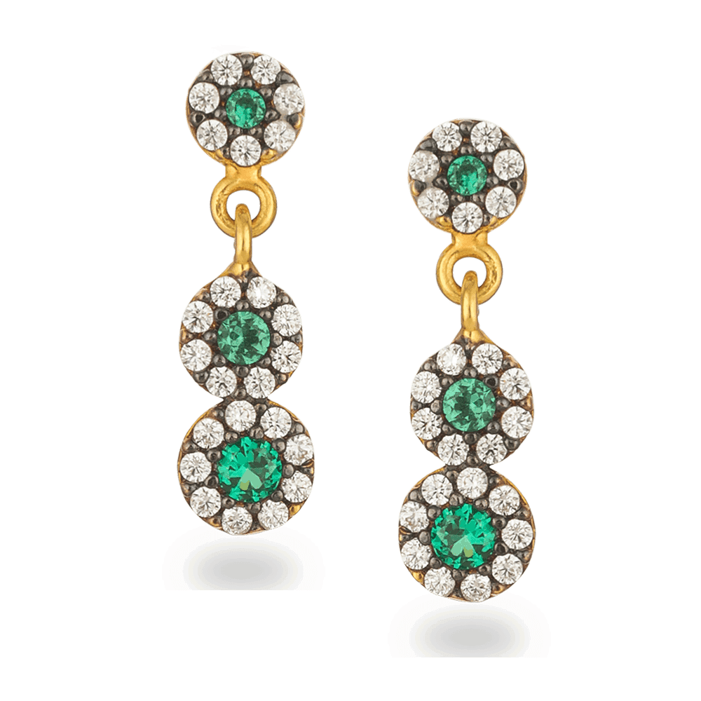 22ct Gold CZ Earrings 27041 - 22ct Gold CZ Earrings