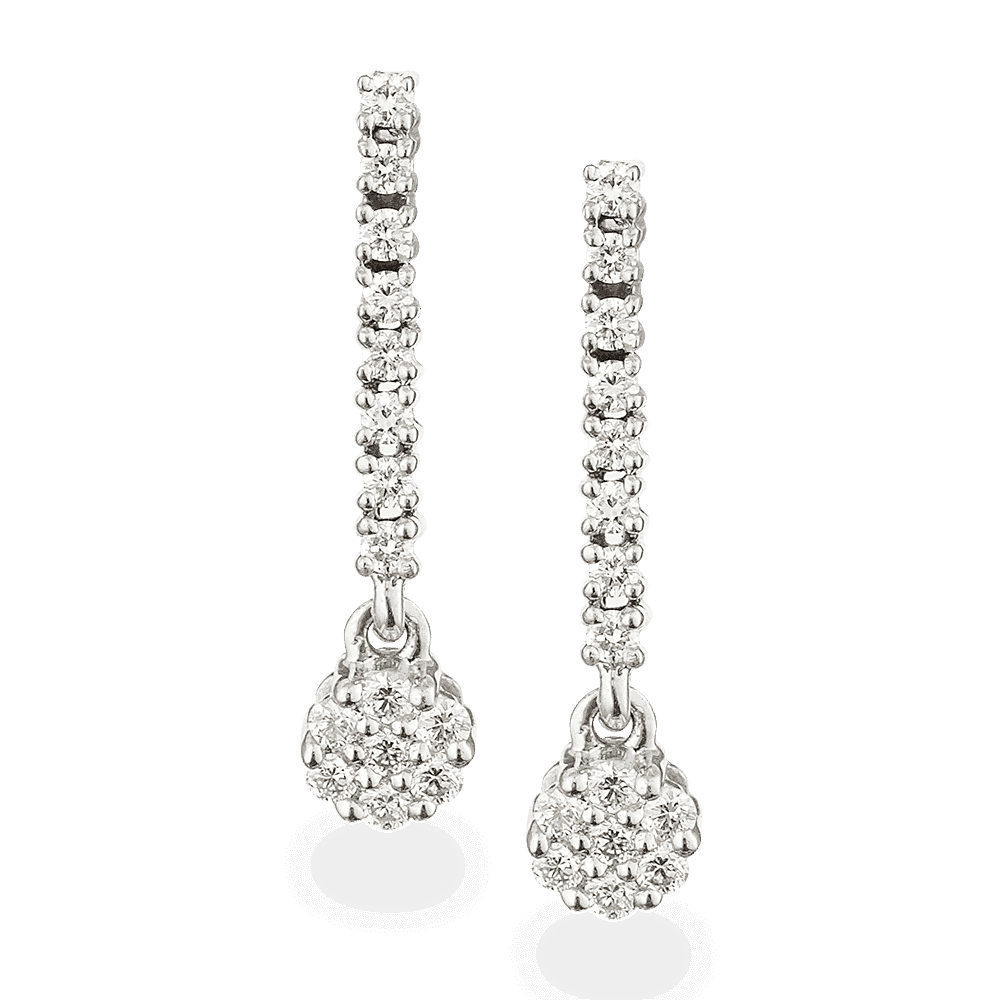 Diamond Platinum Eardrop - Diamond Platinum Eardrop