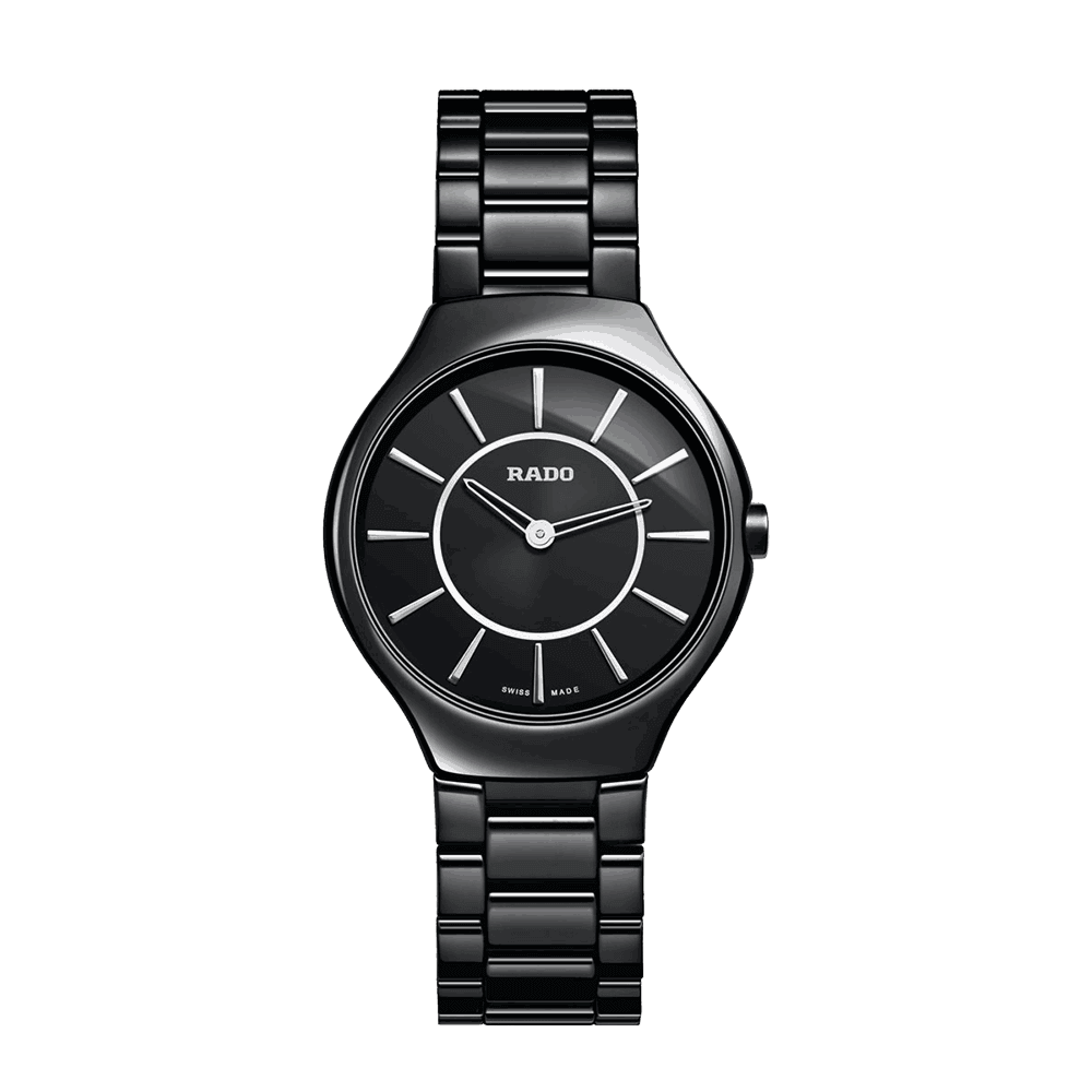 Rado True Thinline Ceramic Ladies Watch - Rado True Thinline Ceramic Ladies Watch