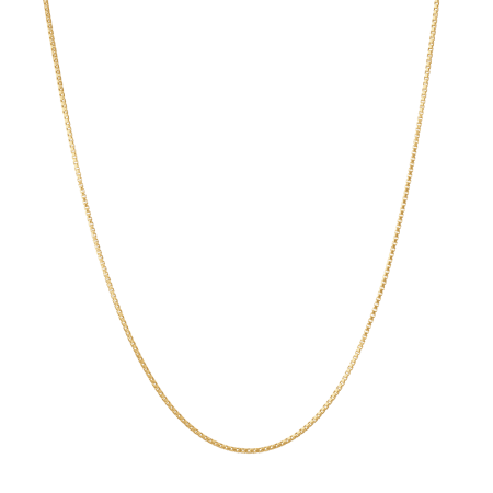 22ct Gold Box Chain in 16 Inches