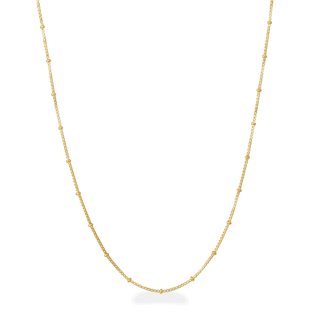 22ct Trace Link Chain With Bead Rings in 18 inches 23471 - 22ct Trace Link Chain With Bead Rings in 18 inches