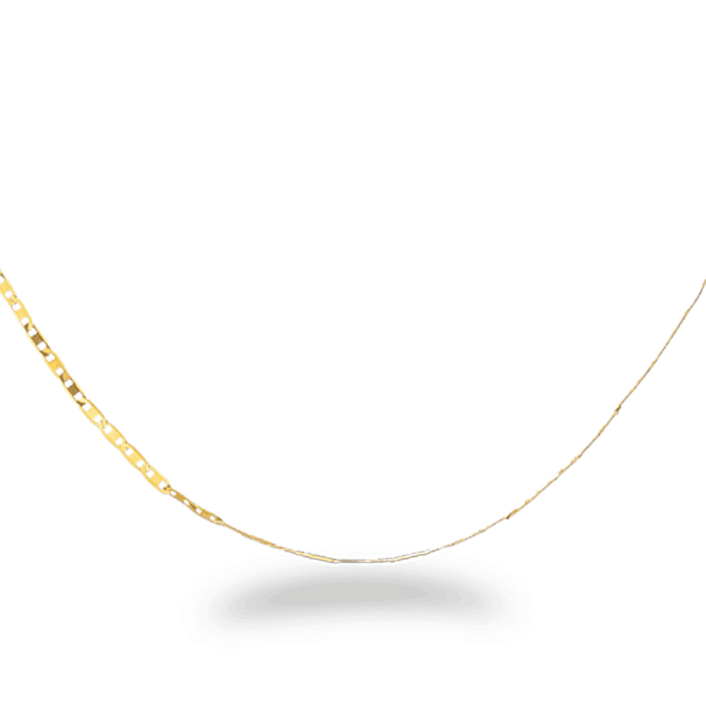 16 Inches Flat Chain in 22ct Yellow Gold 23509 - 16 Inches Flat Chain in 22ct Yellow Gold