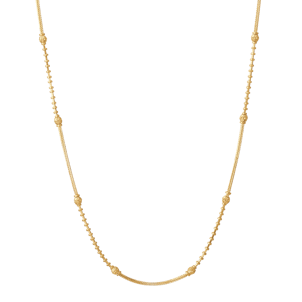 22ct Gold Beaded Bridal Chain 18 Inches 26893 - 22ct Gold Beaded Bridal Chain 18 Inches