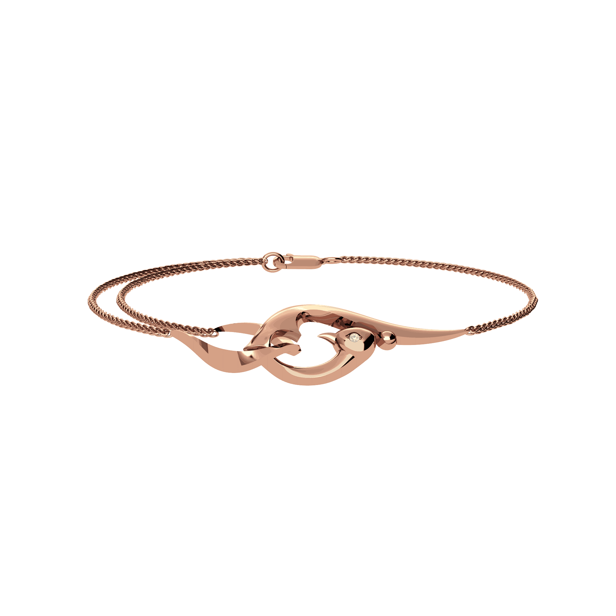 Vinyasa Bracelet in Natural White Gold VINBR001 - Vinyasa Bracelet in Natural White Gold