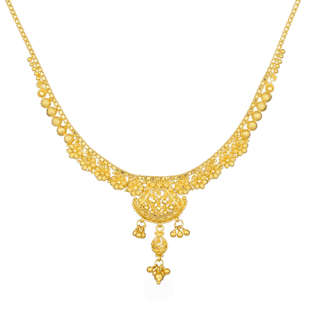 Jali 22ct Gold Filigree 916 Necklace