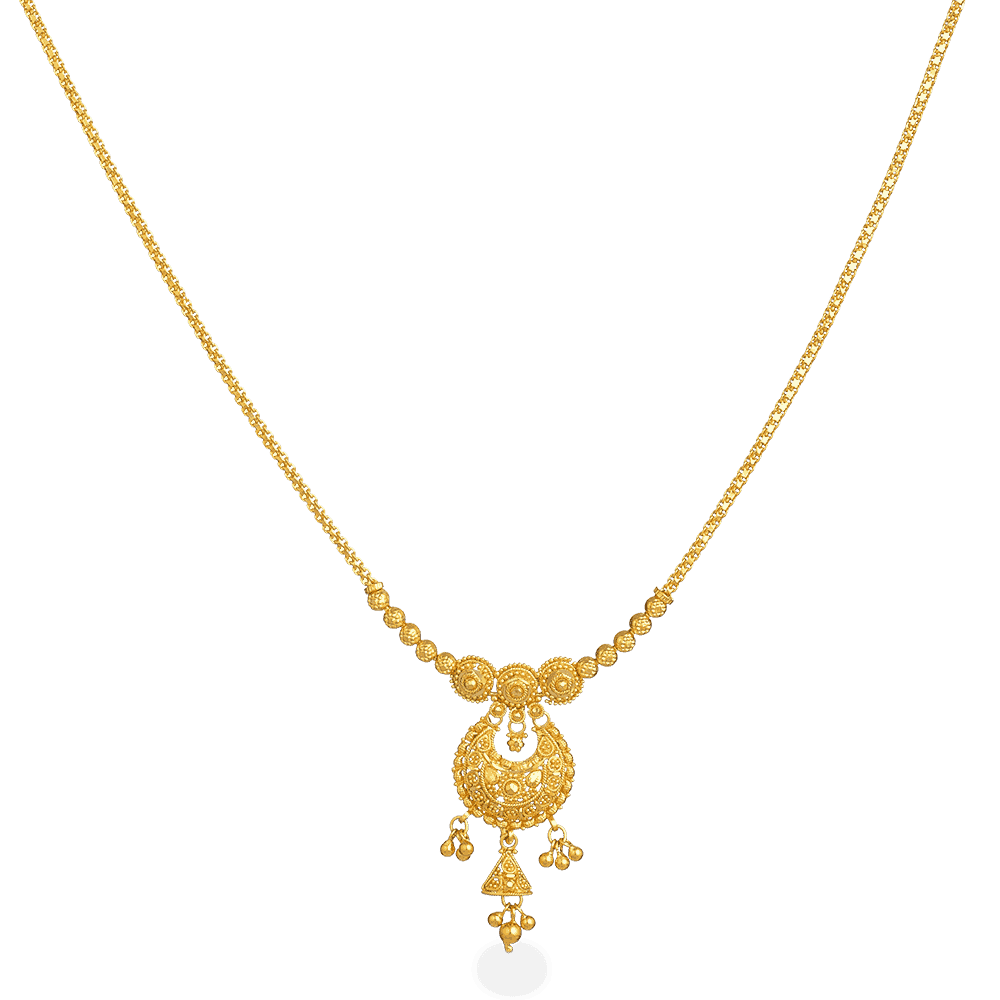 Jali 22ct Gold Filigree Necklace - Jali 22ct Gold Filigree Necklace