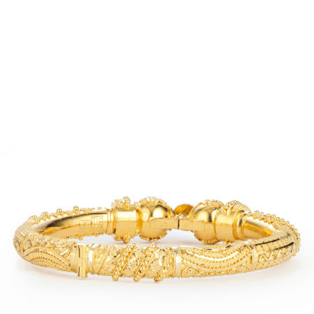 22ct Gold Heart charm Bracelet