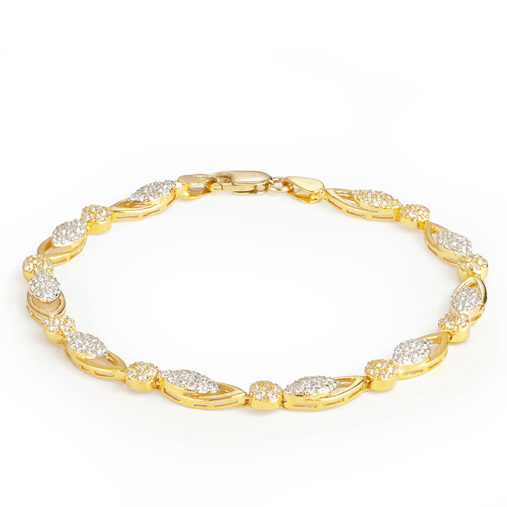 22ct Gold Heart charm Bracelet 27952 , 27953 - 22ct Gold Heart charm Bracelet