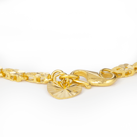 22ct Gold Heart charm Bracelet
