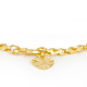 22ct Gold Heart charm Bracelet