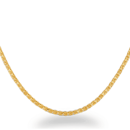 Stunning 22ct squared Milan chain stylish illustrious in design