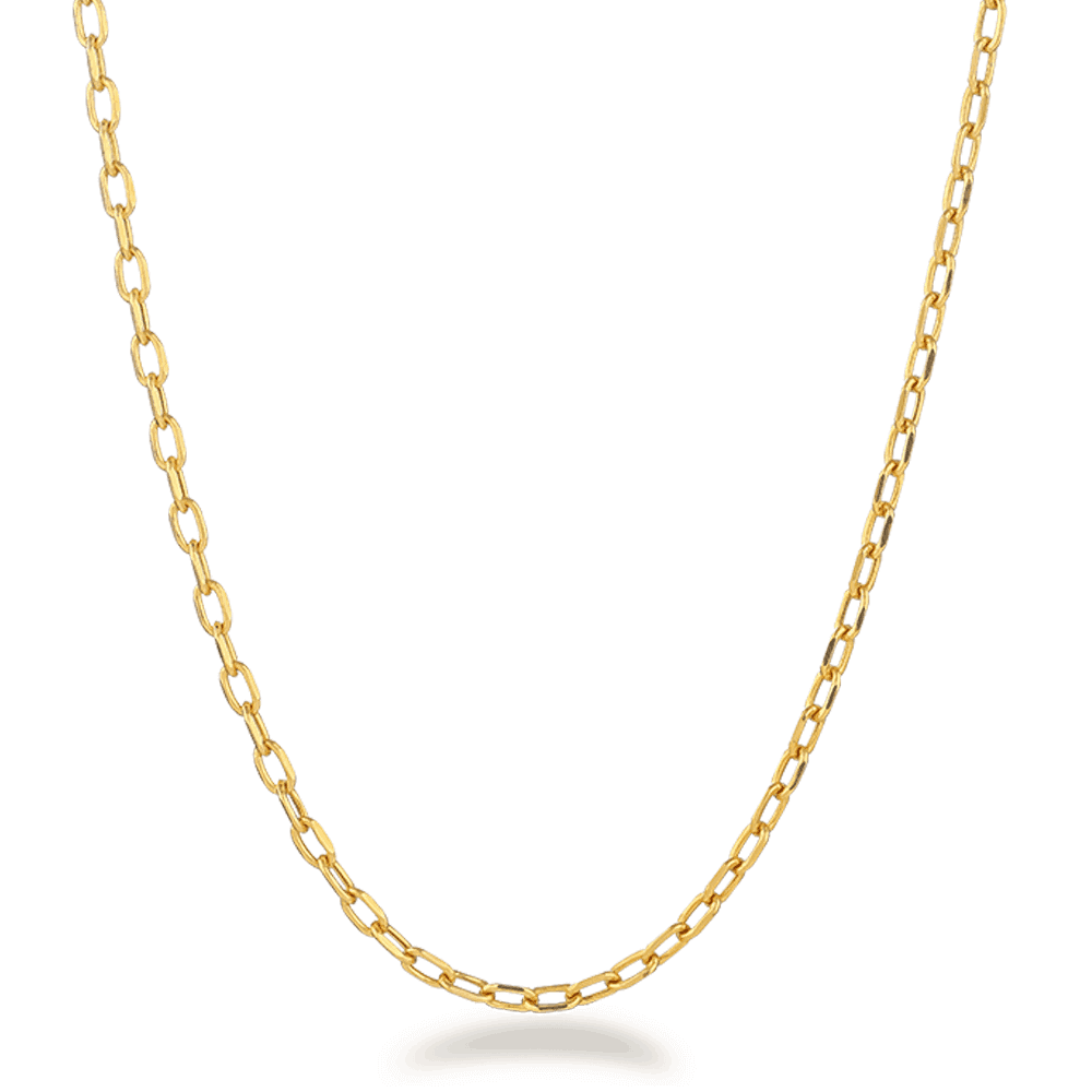 22ct Gold Curb Chain 22 Inches 27034 - 22ct Gold Curb Chain 22 Inches
